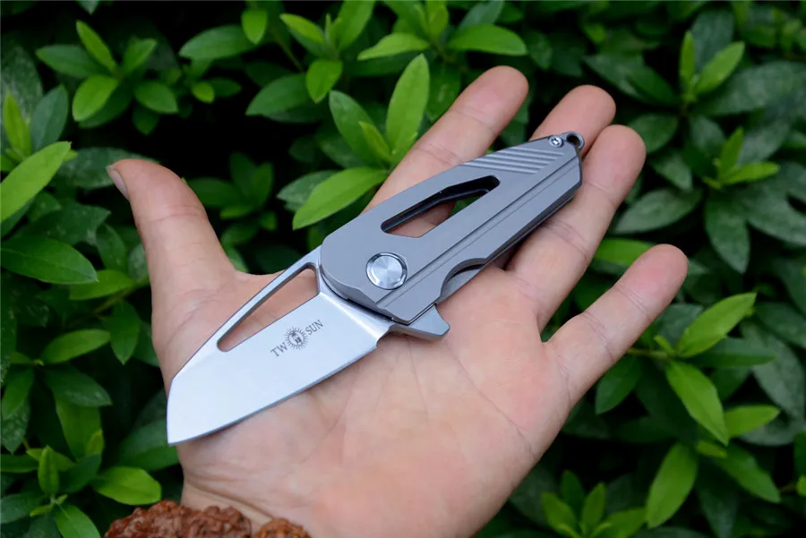 Twosun Knives 2.36" Mini Knife D2 Blade Titanium Handle ts08Folding Knife EDC for Gift and Keychain Flipper Open
Twosun Knives 2.36" Mini Knife D2 Blade Titanium Handle ts08Folding Knife EDC for Gift and Keychain Flipper Open