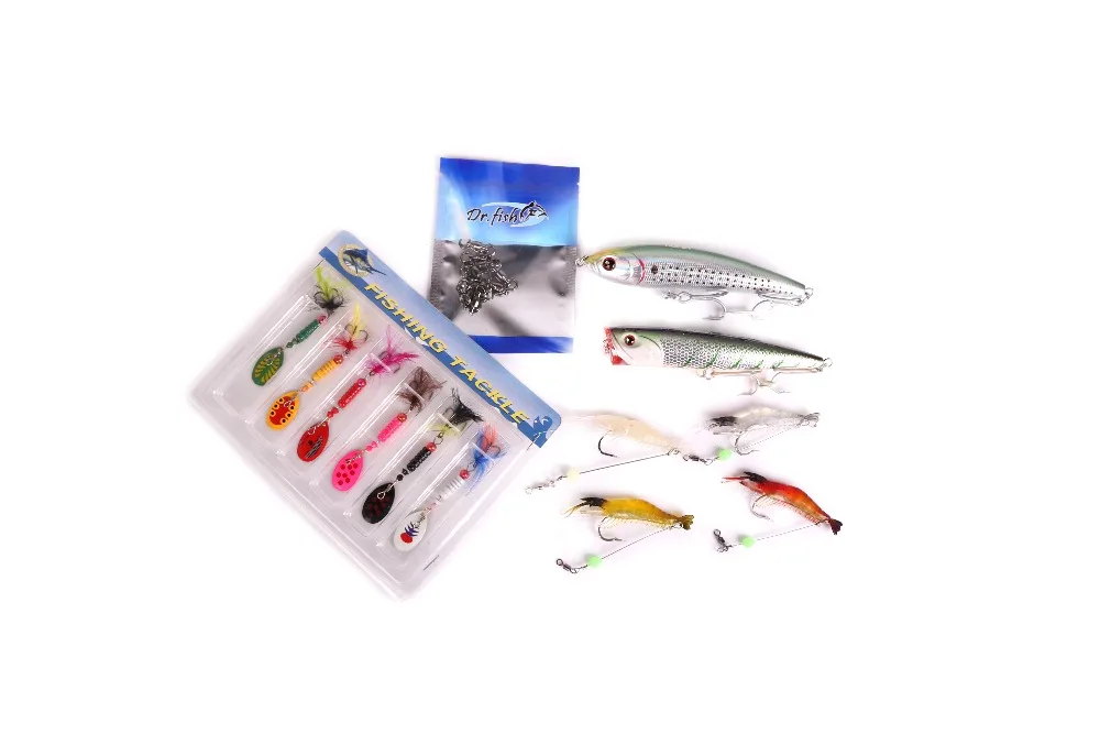 Dr.fish Lot 23 Saltwater Fishing Tackles Box Popper Crankbaits lures Swivels Snaps Minnows Shrimps Striped Bass Surf Fishing
Dr.fish Lot 23 Saltwater Fishing Tackles Box Popper Crankbaits lures Swivels Snaps Minnows Shrimps Striped Bass Surf Fishing