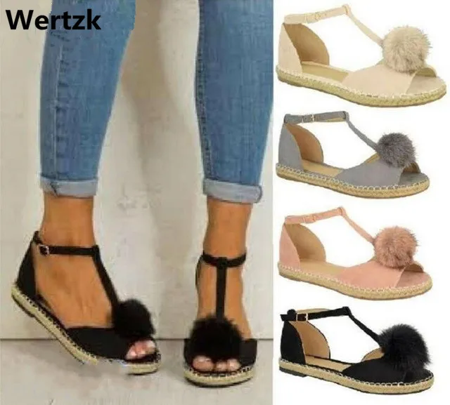 N 2018 Women sandals Summer women shoes flat Shoes Roman gladiator sandals Ladies fur ball hemp flats Fish mouth sandals L291
N 2018 Women sandals Summer women shoes flat Shoes Roman gladiator sandals Ladies fur ball hemp flats Fish mouth sandals L291