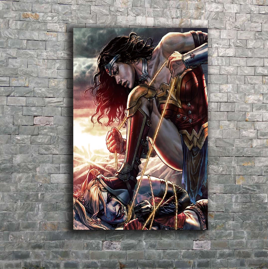 Art silk Poster Wonder Woman vs Harley Quinn Superheroes 12x18 24x36 27x40 Wall Canvas Print Modern Decoration painting
Art silk Poster Wonder Woman vs Harley Quinn Superheroes 12x18 24x36 27x40 Wall Canvas Print Modern Decoration painting