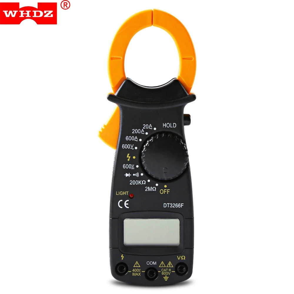 Clamp Meters Professional WHDZ DT3266F Digital Clamp Meter Tester Voltage ACV DCV Current ACA Ohm Resistance Clamp Ammeter
Clamp Meters Professional WHDZ DT3266F Digital Clamp Meter Tester Voltage ACV DCV Current ACA Ohm Resistance Clamp Ammeter