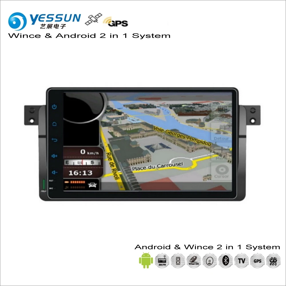 

YESSUN For BMW M3 E46 1998~2006 - Car Android Multimedia Radio CD DVD Player GPS Navi Map Navigation Audio Video Stereo System