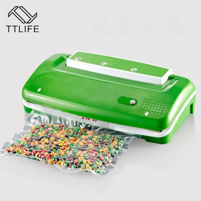 TTLIFE 220V Automatic Electric Sealer Vacuum Packer Household Food Vacuum Sealer Packaging Machine Including 30Pcs Bag
TTLIFE 220V Automatic Electric Sealer Vacuum Packer Household Food Vacuum Sealer Packaging Machine Including 30Pcs Bag