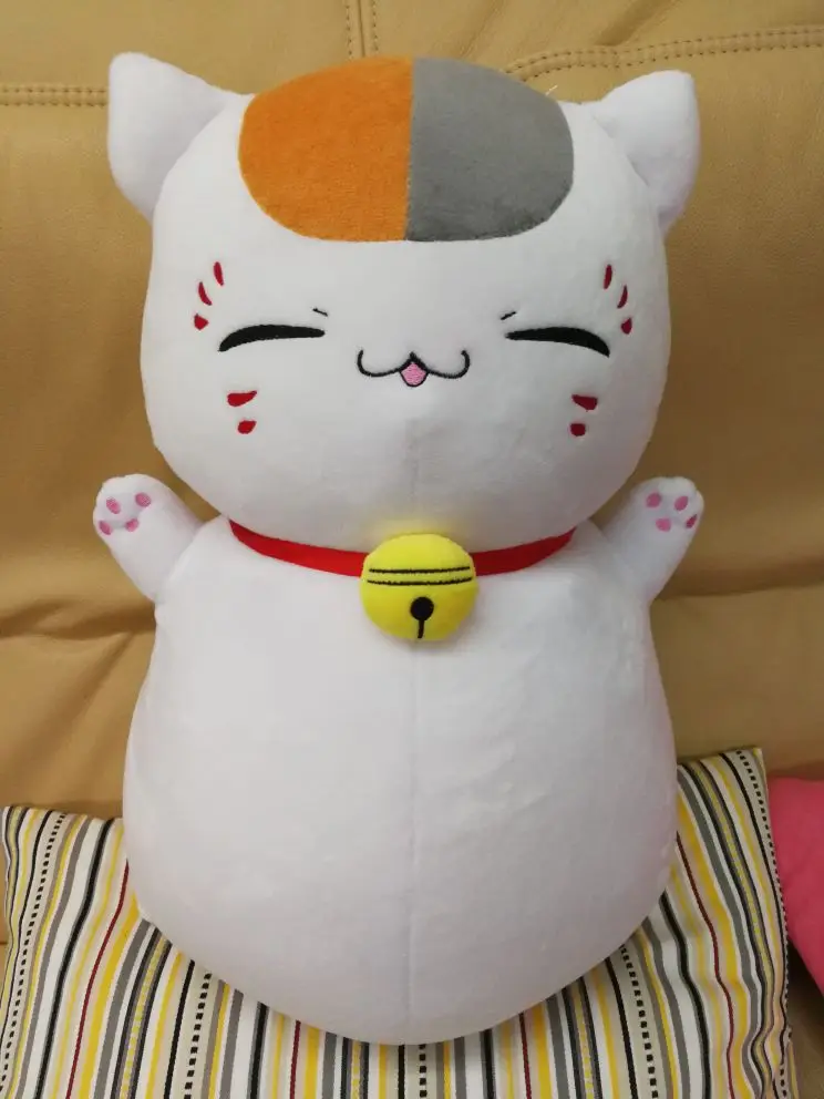Natsume's Book of Friends Cat teacher plush doll pillow Costume Props ( stand 45cm | bend over 53cm ) Тематическая одежда и