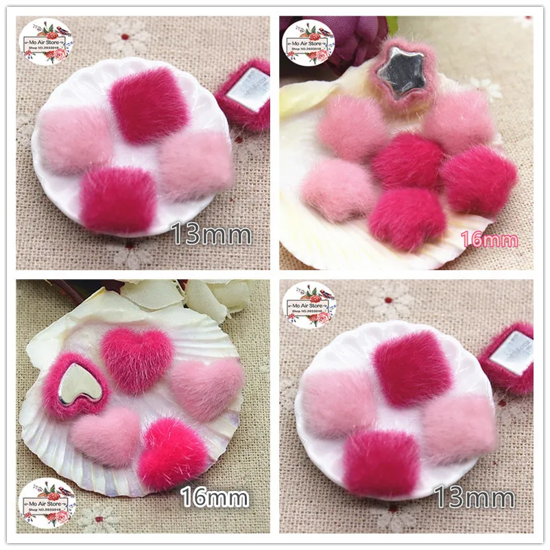 50pcs pink Flatback hairy Fabric Covered heart/square/star Buttons Home Garden Crafts Cabochon Scrapbooking
50pcs pink Flatback hairy Fabric Covered heart/square/star Buttons Home Garden Crafts Cabochon Scrapbooking