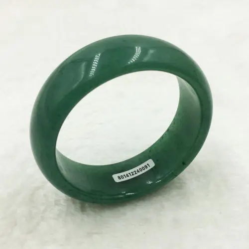01703 Certified Grade A Natural Aventurine Emerald Green Jade Bracelet Bangle