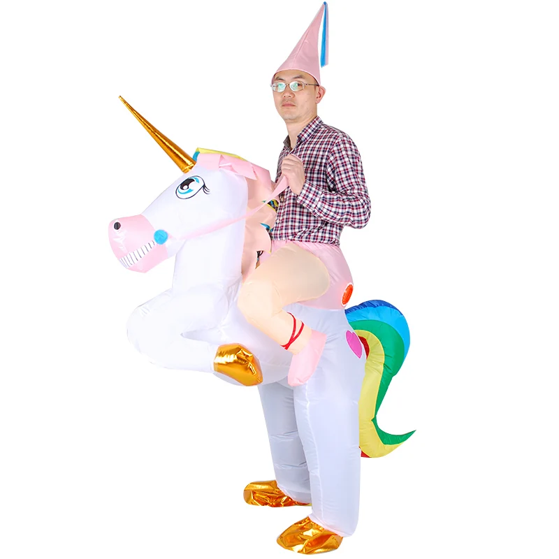 Unicorn Inflatable costume Unisex Adult Riding Horse Halloween cosplay Carnival Christmas Fance Dress men Purim Animal Mascot
Unicorn Inflatable costume Unisex Adult Riding Horse Halloween cosplay Carnival Christmas Fance Dress men Purim Animal Mascot