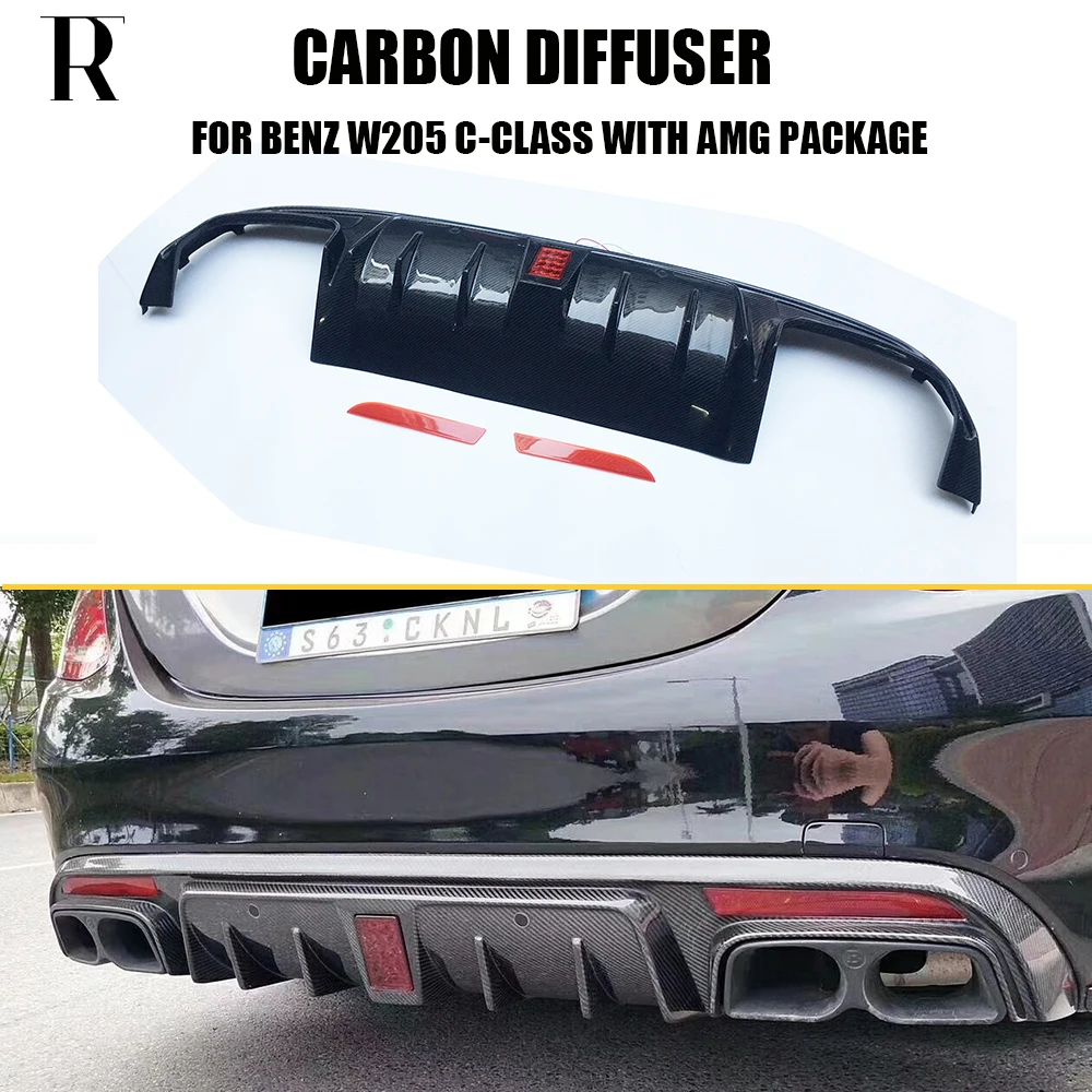 C63 Carbon Fiber Rear Bumper Diffuser for Benz W205 Sedan S205 Wagon C180 C200 C300 C43 With AMG Package & C63 C63s AMG 15 - 22
C63 Carbon Fiber Rear Bumper Diffuser for Benz W205 Sedan S205 Wagon C180 C200 C300 C43 With AMG Package & C63 C63s AMG 15 - 22