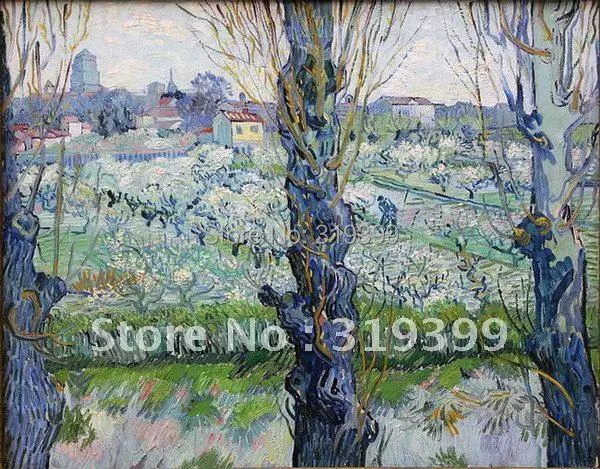 Linen Canvas Oil Painting reproduction,View of Arles Flowering Orchards 1889 Neue Pinakothekq by van gogh,100%handmade, DHL
Linen Canvas Oil Painting reproduction,View of Arles Flowering Orchards 1889 Neue Pinakothekq by van gogh,100%handmade, DHL