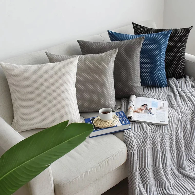 Chic Cushion Cover Dots Square Pillow case Yellow Beige Grey Cotton Jacquard weave Pillow Cover 45x45cm Home Decoration Sofa 18"
Chic Cushion Cover Dots Square Pillow case Yellow Beige Grey Cotton Jacquard weave Pillow Cover 45x45cm Home Decoration Sofa 18"