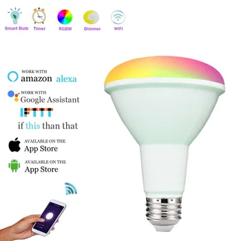 BR30 Smart Bulb,10W Smart LED Light, Multicolored WIFI Lights,E27 Dimmable Recessed,Work with Amazon Alexa and google assistant
BR30 Smart Bulb,10W Smart LED Light, Multicolored WIFI Lights,E27 Dimmable Recessed,Work with Amazon Alexa and google assistant