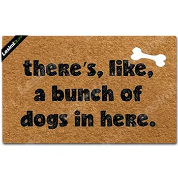 Doormat Entrance Floor Pad Funny Door Mat There's Like A Bunch of Dogs in Here Custom Printing Non-Slip Welcome Doormat 18"x30"
Doormat Entrance Floor Pad Funny Door Mat There's Like A Bunch of Dogs in Here Custom Printing Non-Slip Welcome Doormat 18"x30"
