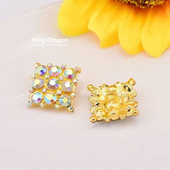 Metal AB Rhinestone Buttons Shank Back Decoration Buttons 100PCS/Lot 15MM Gold Color Craft Decoration KD484
Metal AB Rhinestone Buttons Shank Back Decoration Buttons 100PCS/Lot 15MM Gold Color Craft Decoration KD484