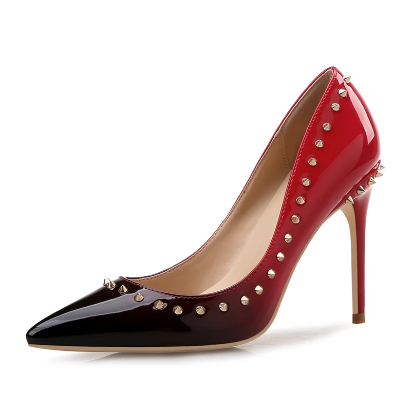 Free shipping fashion women Pumps brand new Casual Designer nude patent leather studde spikes point toe high heels shoes
Free shipping fashion women Pumps brand new Casual Designer nude patent leather studde spikes point toe high heels shoes