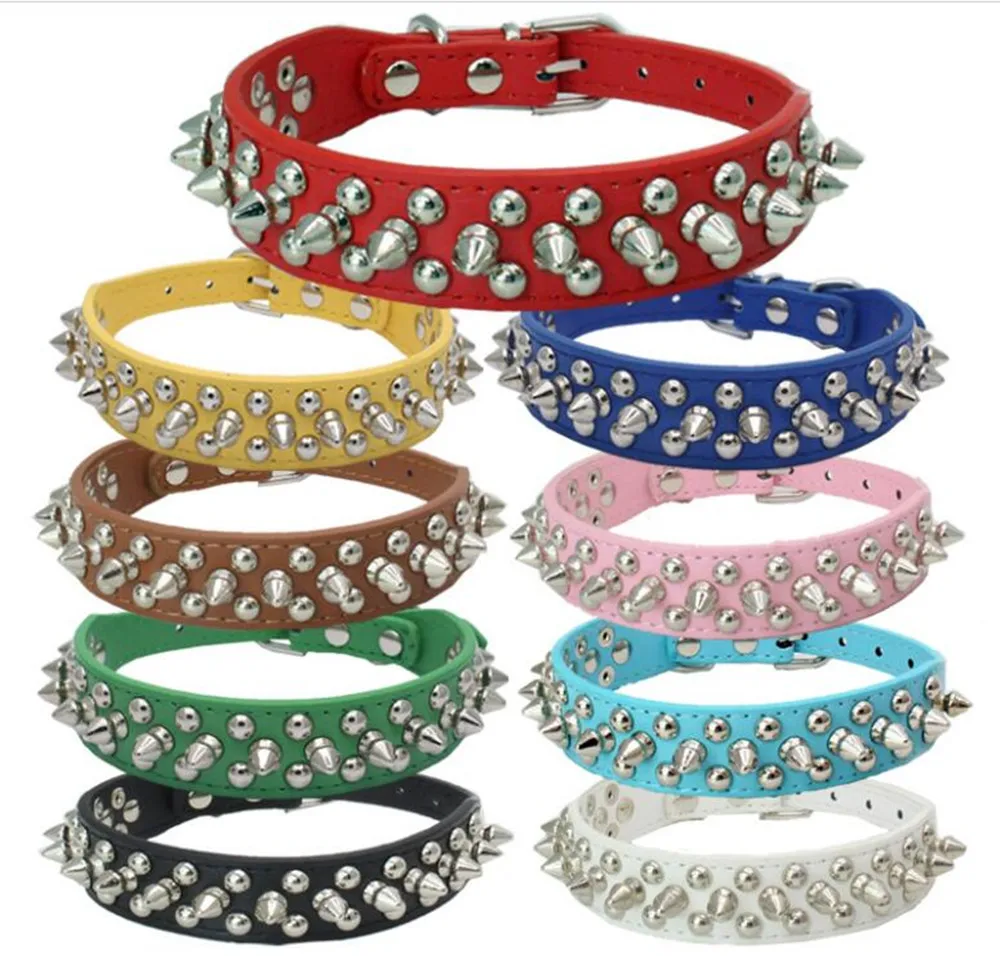 Spiked small and large dog collar XXS-XXL For Medium Large Breeds Pitbull Mastiff Boxer PU leather big dog collar for large dog
Spiked small and large dog collar XXS-XXL For Medium Large Breeds Pitbull Mastiff Boxer PU leather big dog collar for large dog