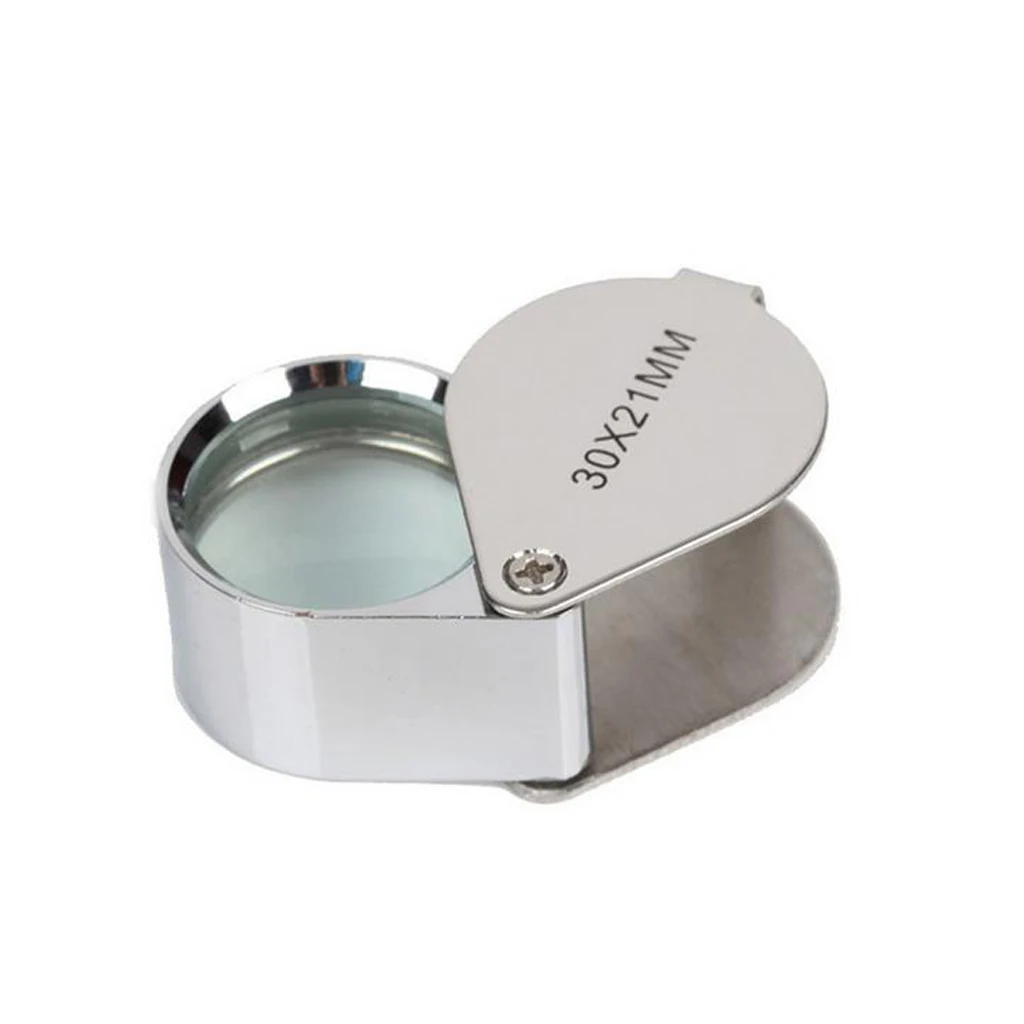 Stainless Steel Silver Jeweler Loupe Eye Magnifying Glass Magnifier For watch jewelry Making Jewelry Tools 30X 21mm
Stainless Steel Silver Jeweler Loupe Eye Magnifying Glass Magnifier For watch jewelry Making Jewelry Tools 30X 21mm