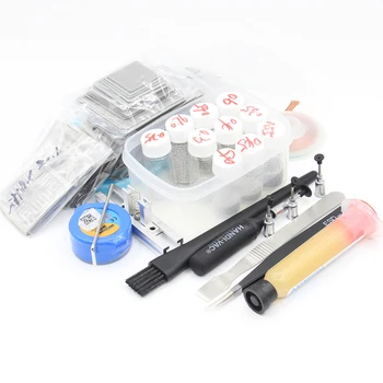 715pcs BGA Stencil Bga Reballing Stencil Kit with direct heating Reballing station 10 PCS BGA Solder balls solder paste flux
715pcs BGA Stencil Bga Reballing Stencil Kit with direct heating Reballing station 10 PCS BGA Solder balls solder paste flux
