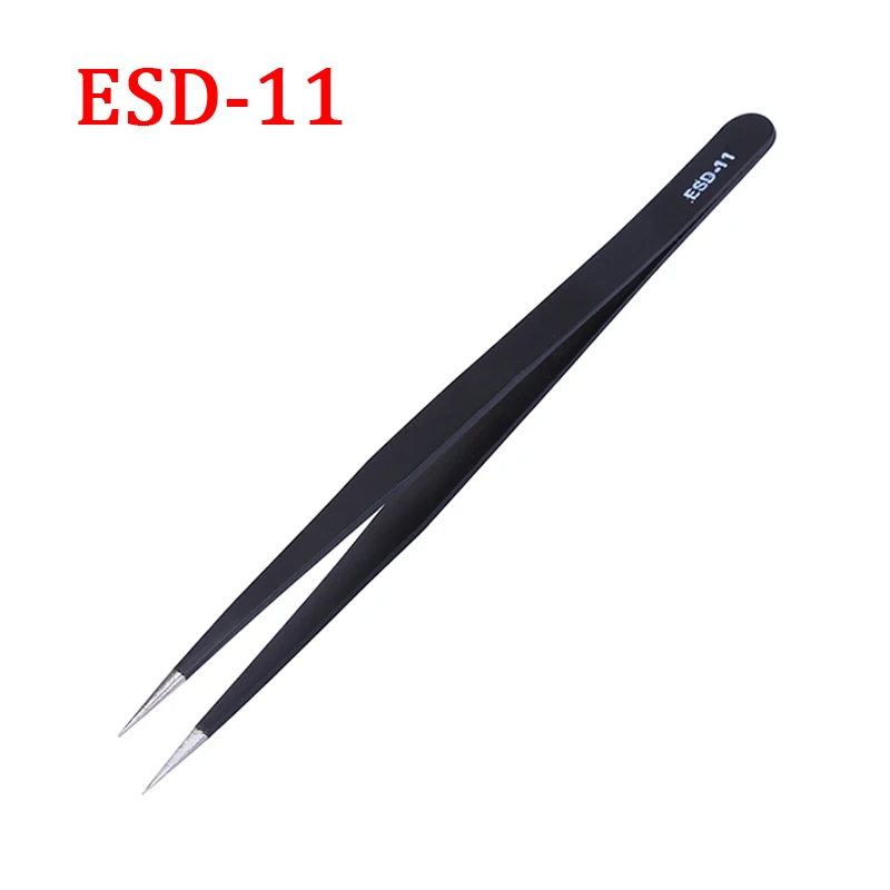 10pcs/lot Stainless Steel ESD Tweezers Anti-static Precision Tweezers Set Pincette Pinzas Electronic Repair Tools
10pcs/lot Stainless Steel ESD Tweezers Anti-static Precision Tweezers Set Pincette Pinzas Electronic Repair Tools