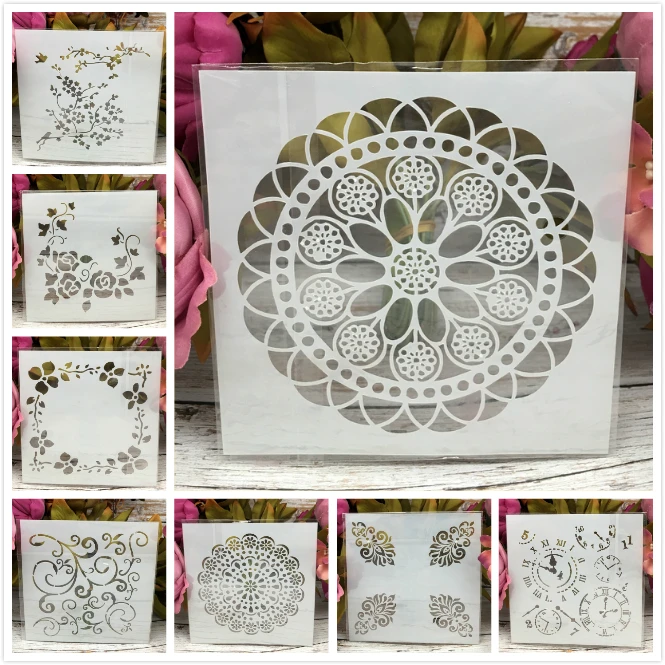 8Pcs/Set 13cm Wheel Clock Bird DIY Layering Stencils Painting Scrapbook Coloring Embossing Album Decorative Card Template
8Pcs/Set 13cm Wheel Clock Bird DIY Layering Stencils Painting Scrapbook Coloring Embossing Album Decorative Card Template