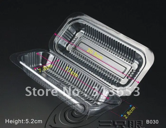 100pcs transparent blister box/food container / cake box / moon cake box / bread container/ food packaging- free shipping
100pcs transparent blister box/food container / cake box / moon cake box / bread container/ food packaging- free shipping