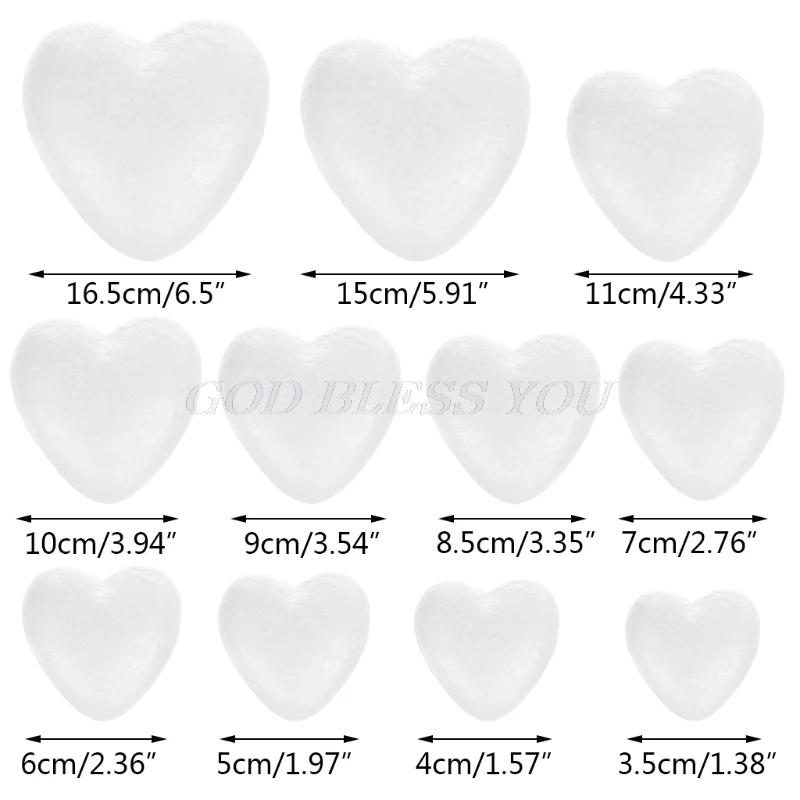 White Modelling Foam Heart Polystyrene Styrofoam Ball Crafts For DIY Christmas Wedding Party Supplies Decoration Ornament
White Modelling Foam Heart Polystyrene Styrofoam Ball Crafts For DIY Christmas Wedding Party Supplies Decoration Ornament