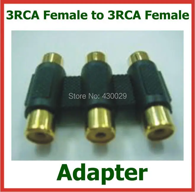 50pcs Gold Color 3RCA Female to 3RCA Female Adapter Extender Converter 3RCA Connector
50pcs Gold Color 3RCA Female to 3RCA Female Adapter Extender Converter 3RCA Connector