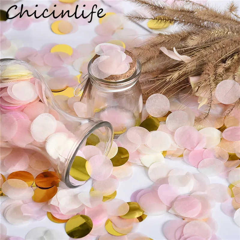 Chicinlife 1 сумка круглый конфетти посыпать свадебный душ Свадебная вечеринка стол