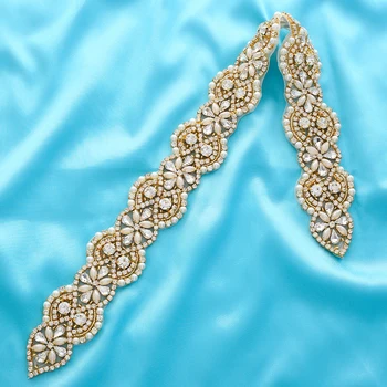 Garment Bridal Wholesale Applique Accessories Wedding Dresses Rhinestone Silver Crystal Handmade Beaded Gold Pearl S175
Garment Bridal Wholesale Applique Accessories Wedding Dresses Rhinestone Silver Crystal Handmade Beaded Gold Pearl S175