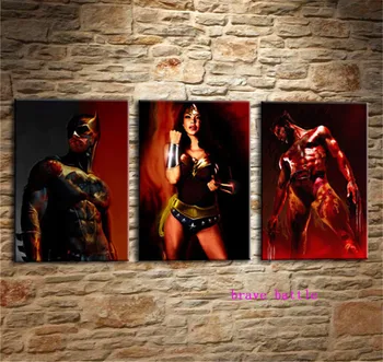 Batman Wolverine Wonder Woman 3 Pieces Canvas Painting Print Living Room Home Decor Modern Wall Art Oil Painting
Batman Wolverine Wonder Woman 3 Pieces Canvas Painting Print Living Room Home Decor Modern Wall Art Oil Painting