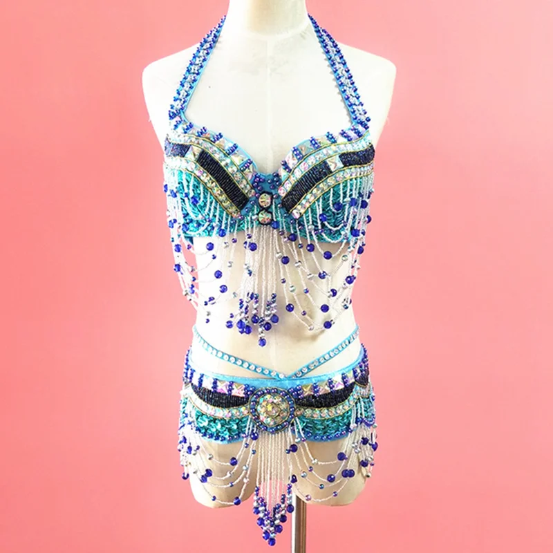 Oriental Costume Bellydance Costume Oriental Eastern Beaded Bra Belt Professional Belly Dance Costume Set 2-Piece Samba Carnival
Oriental Costume Bellydance Costume Oriental Eastern Beaded Bra Belt Professional Belly Dance Costume Set 2-Piece Samba Carnival