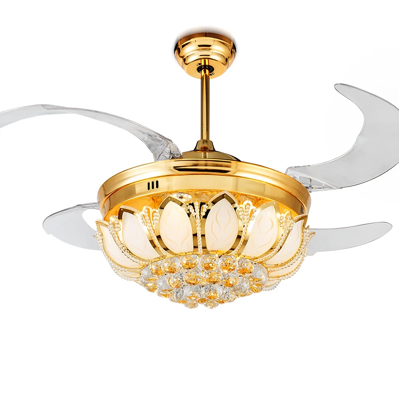 TRAZOS 42 inch Modern LED Gold Crystal Ceiling Fans With Lights Remote For Living Room Restaurant Foyer Decoration retractable
TRAZOS 42 inch Modern LED Gold Crystal Ceiling Fans With Lights Remote For Living Room Restaurant Foyer Decoration retractable