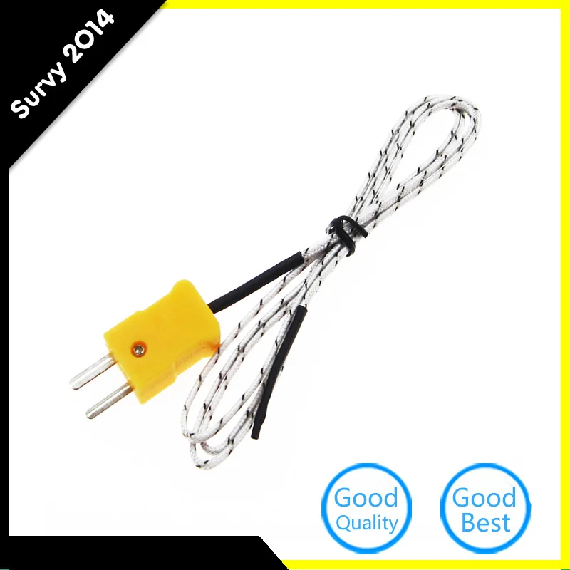 Probe Cable Wire Temperature Test K-type TP-01 Thermocouple Sensor Wires