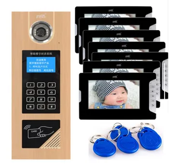 XinSiLu Visual building intercom system doorbell 7" Video Door Phone w/t Inductive and Password Unlocking for 7-apartments
XinSiLu Visual building intercom system doorbell 7" Video Door Phone w/t Inductive and Password Unlocking for 7-apartments