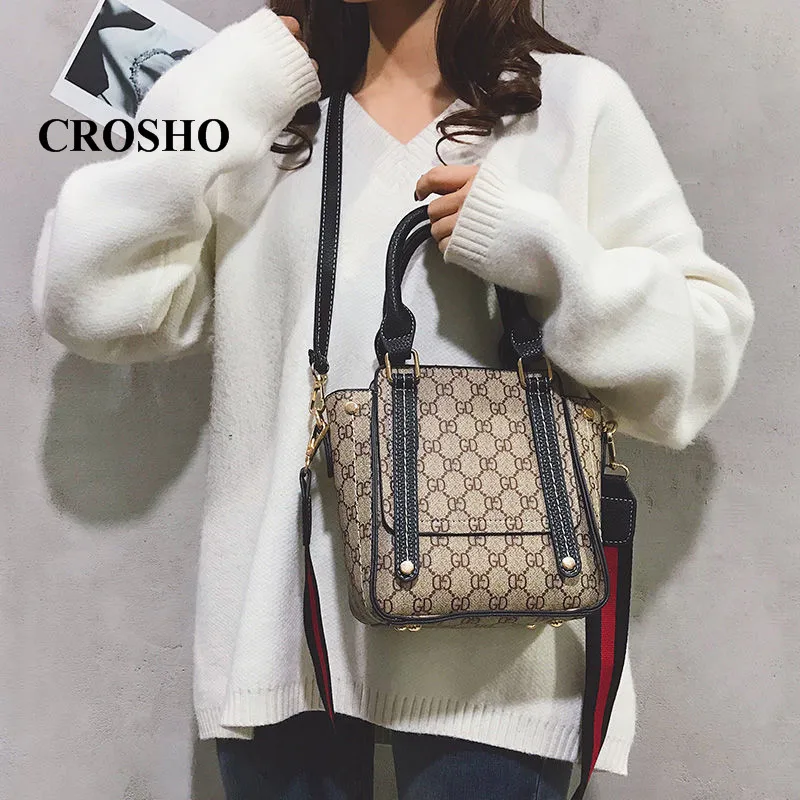 CROSHO New Shoulder Bag Crossbody Bag Handbag Broadband Women's Bag Fashion Bucket Thread
CROSHO New Shoulder Bag Crossbody Bag Handbag Broadband Women's Bag Fashion Bucket Thread