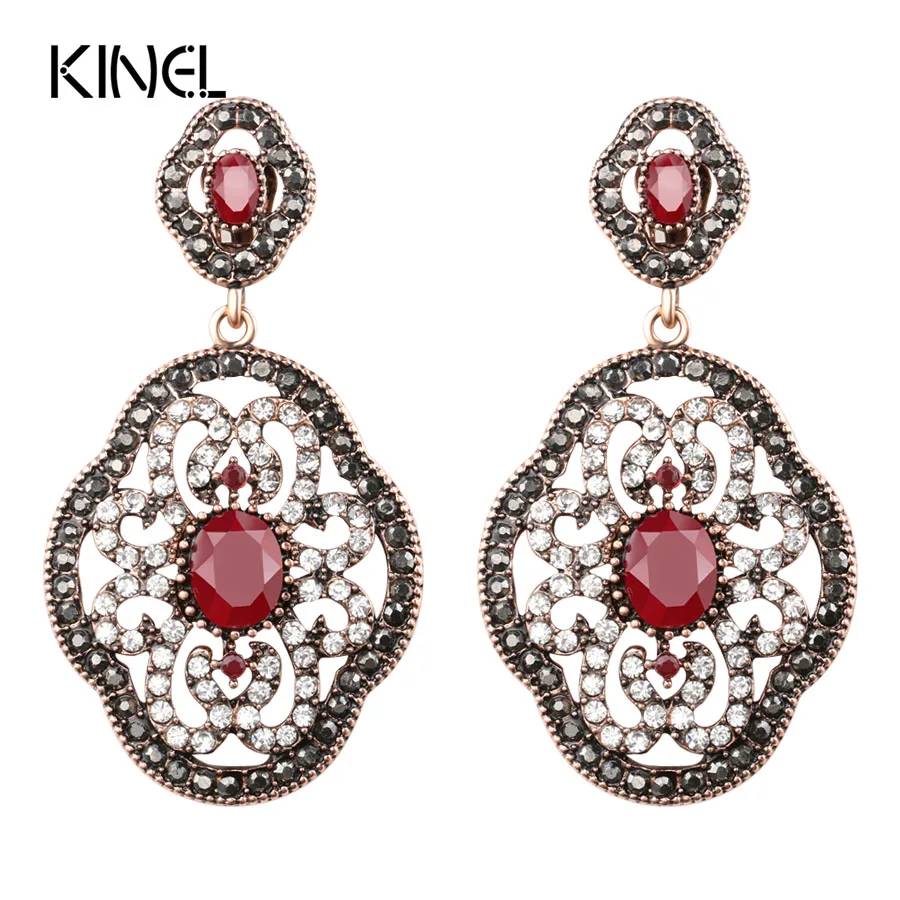 Luxury Gift For Women Earring Vintage Jewelry Ancient Gold Color Big Crystal Earrings 2017 New
Luxury Gift For Women Earring Vintage Jewelry Ancient Gold Color Big Crystal Earrings 2017 New