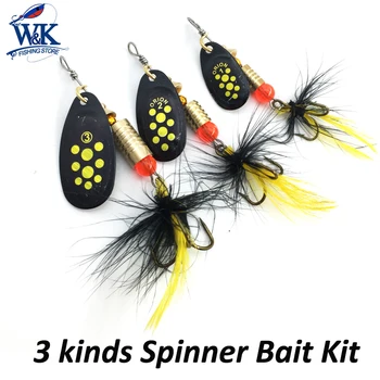 6pcs/kit Blade Spinner Bait 1# 2# 3# Size Metal Fishing Lures Perch Trout Walleye Freshwater Ball Concept Spinner Lure
6pcs/kit Blade Spinner Bait 1# 2# 3# Size Metal Fishing Lures Perch Trout Walleye Freshwater Ball Concept Spinner Lure