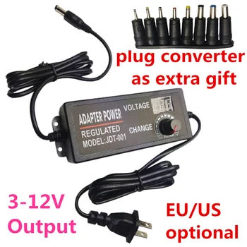 EU/US/UK/AU plug 3V 4V 5V 6V 7V 8V 9V 10V 11V 12V 5A Adjustable Power Supply ac/dc regulating Power adapter with voltage display
EU/US/UK/AU plug 3V 4V 5V 6V 7V 8V 9V 10V 11V 12V 5A Adjustable Power Supply ac/dc regulating Power adapter with voltage display