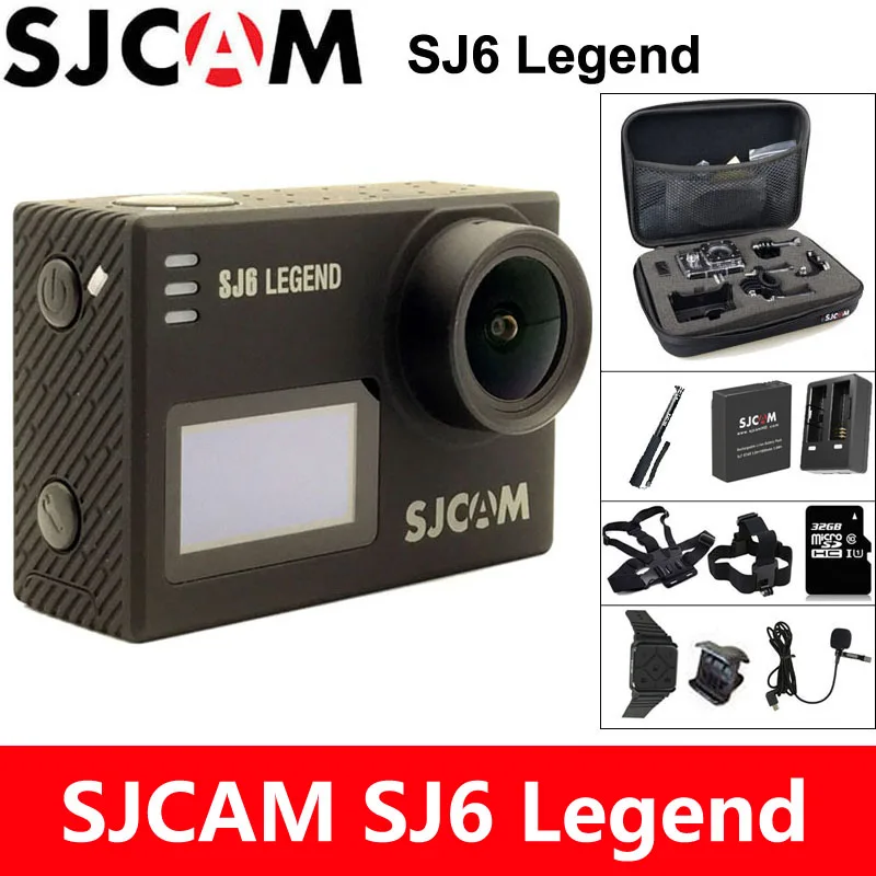 

SJCAM SJ6 Legend Action Camera 4K Sports DV Wifi 30m Waterproof 1080P Ultra HD 2" Touch Screen Notavek 96660 Remote Original Cam