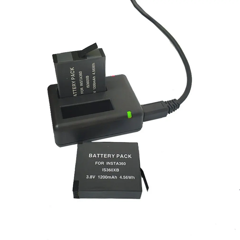Plastic + Lithium Camera Battery Charger Kit Set With 2 Batteries for Insta360 one X with a USB cable for charging
Plastic + Lithium Camera Battery Charger Kit Set With 2 Batteries for Insta360 one X with a USB cable for charging