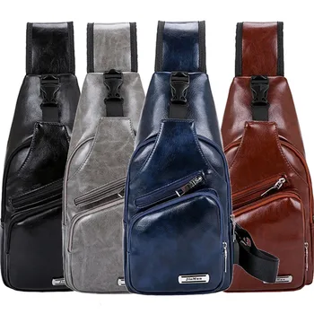 NoEnName 2019 New Men PU Leather Sling Chest Pack Crossbody Sport Shoulder Bag + USB Charging Port
NoEnName 2019 New Men PU Leather Sling Chest Pack Crossbody Sport Shoulder Bag + USB Charging Port