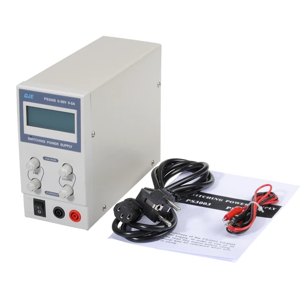 PS3005 220V-230V Professional DC Switching Power Supply 30V 5A Digital Adjustable DC Power Supply
PS3005 220V-230V Professional DC Switching Power Supply 30V 5A Digital Adjustable DC Power Supply