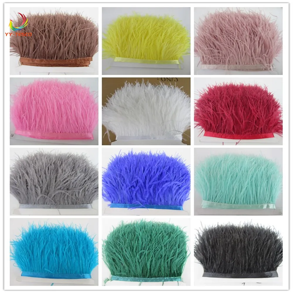 Hot 100 meters 8-10CM high quality colored real ostrich feather trims for skirt/dress/costume ribbon feathers trimming Wholesale
Hot 100 meters 8-10CM high quality colored real ostrich feather trims for skirt/dress/costume ribbon feathers trimming Wholesale