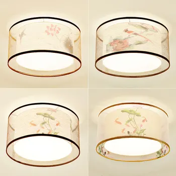 New Chinese round Embroidery Led ceiling lights plafond lamp for home living room lights ceiling light fixture Kitchen lamps
New Chinese round Embroidery Led ceiling lights plafond lamp for home living room lights ceiling light fixture Kitchen lamps