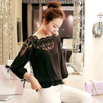 Tops Femme Hollow Out Blouse Women Lace Sexy Hollow Out Blouses Slim Chiffon Casual Office Lady Tops Fashion Female Shirt
Tops Femme Hollow Out Blouse Women Lace Sexy Hollow Out Blouses Slim Chiffon Casual Office Lady Tops Fashion Female Shirt
