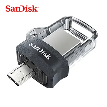 SanDisk OTG USB Flash Drive 32GB 16GB USB 3.0 Dual Mini Pen Drives 128GB 64GB PenDrives for PC and Android phones 150MB/s SDDD3 
SanDisk OTG USB Flash Drive 32GB 16GB USB 3.0 Dual Mini Pen Drives 128GB 64GB PenDrives for PC and Android phones 150MB/s SDDD3