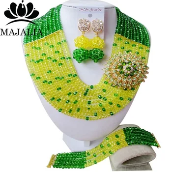 Majalia Classic Green African Beads Jewelry Set Crystal Bea Bride Jewelry Nigerian Wedding African Beads Jewelry Sets 10CS020
Majalia Classic Green African Beads Jewelry Set Crystal Bea Bride Jewelry Nigerian Wedding African Beads Jewelry Sets 10CS020