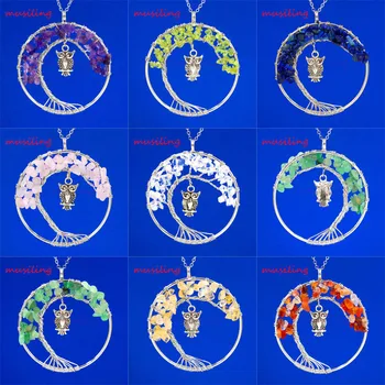 2016 New Owl Life Tree Pendant Various Natural Stone Pendulum Accessories European Reiki Amulet Fashion Jewelry 16pcs Mix Order
2016 New Owl Life Tree Pendant Various Natural Stone Pendulum Accessories European Reiki Amulet Fashion Jewelry 16pcs Mix Order