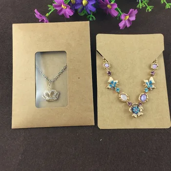 50Set Kraft Paper Jewelry Bags&Necklace Cards Blank Jewelry Displays Packaging Karft Bag with Clear PVC Window Retro Sealing Bag
50Set Kraft Paper Jewelry Bags&Necklace Cards Blank Jewelry Displays Packaging Karft Bag with Clear PVC Window Retro Sealing Bag