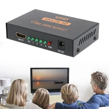 3D 1080p 1 in 4 out HDMI Splitter 1X4 4 Port Hdmi Hub Repeater Amplifier 1.4 With US Power Supply high-definition
3D 1080p 1 in 4 out HDMI Splitter 1X4 4 Port Hdmi Hub Repeater Amplifier 1.4 With US Power Supply high-definition