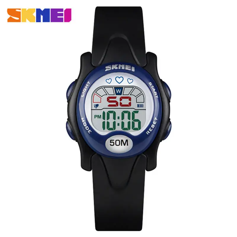 SKMEI Swim детские часы спортивные электронные с будильником Топ бренд студенческие